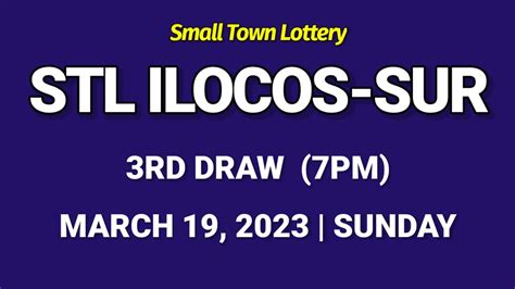 stl ilocos sur results|STL ILOCOS SUR 3RD DRAW RESULT TODAY LIVE 7PM .